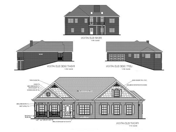 Rear Elevation image of The Hollonville House Plan